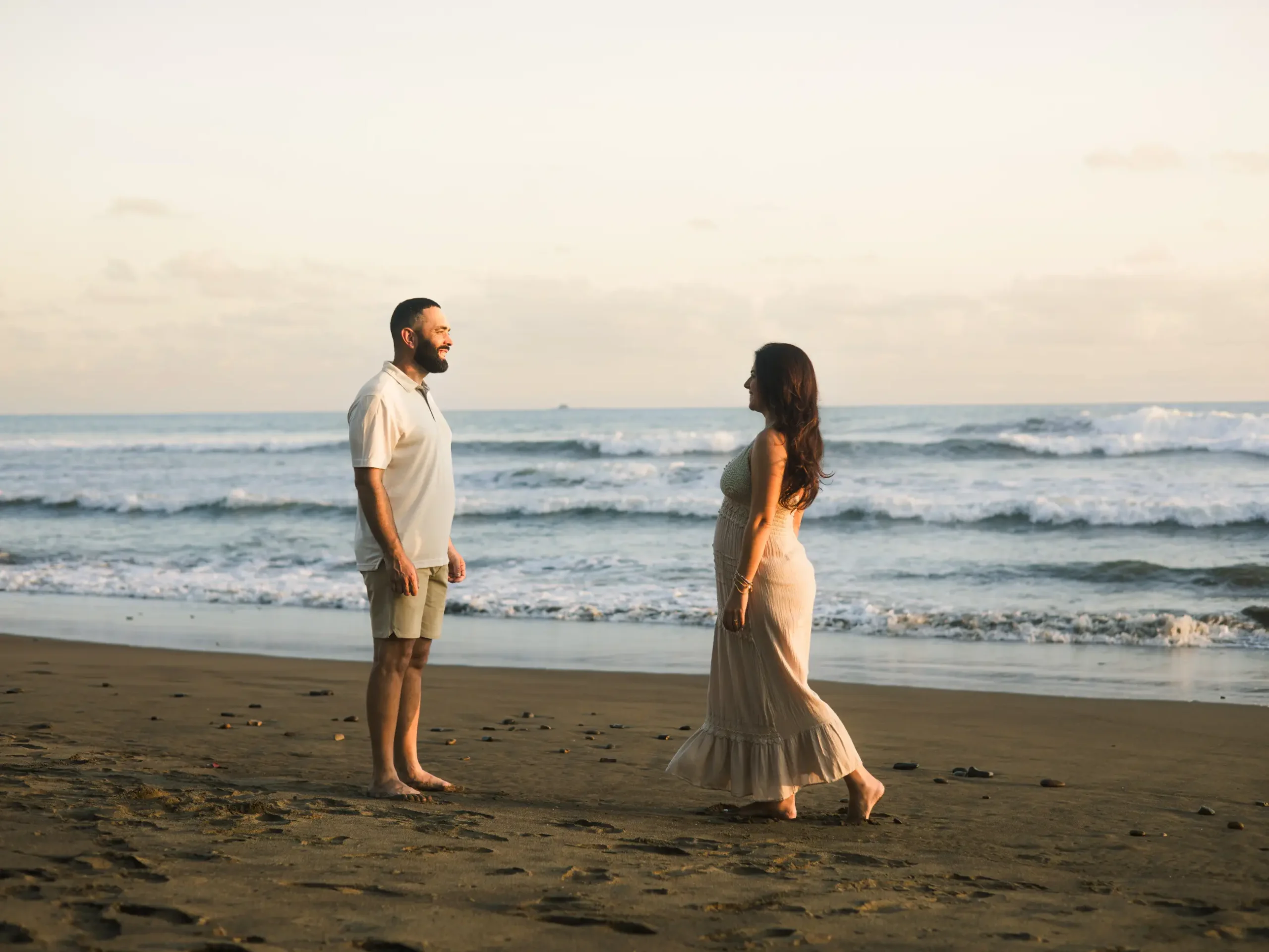 A Sunset Surprise: Secret Beach Proposal & Maternity Session in Uvita, Costa Rica